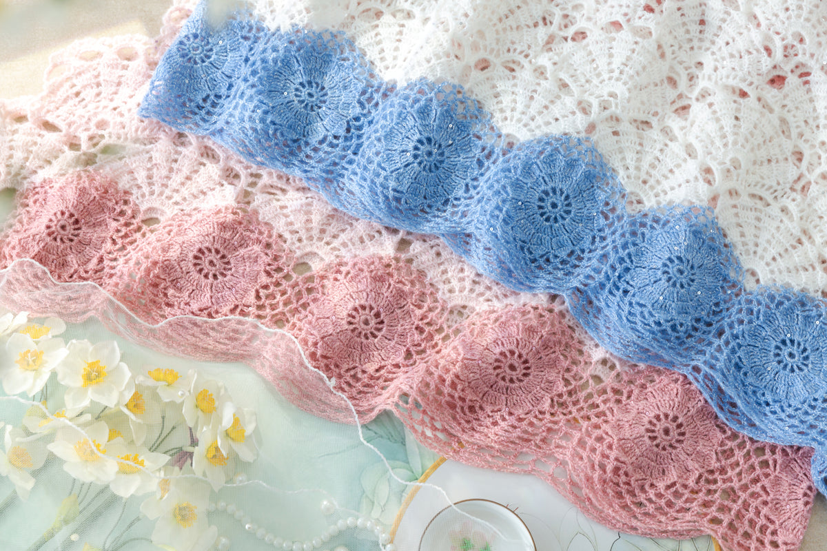 Shell-Glint Shawl Crochet Pattern
