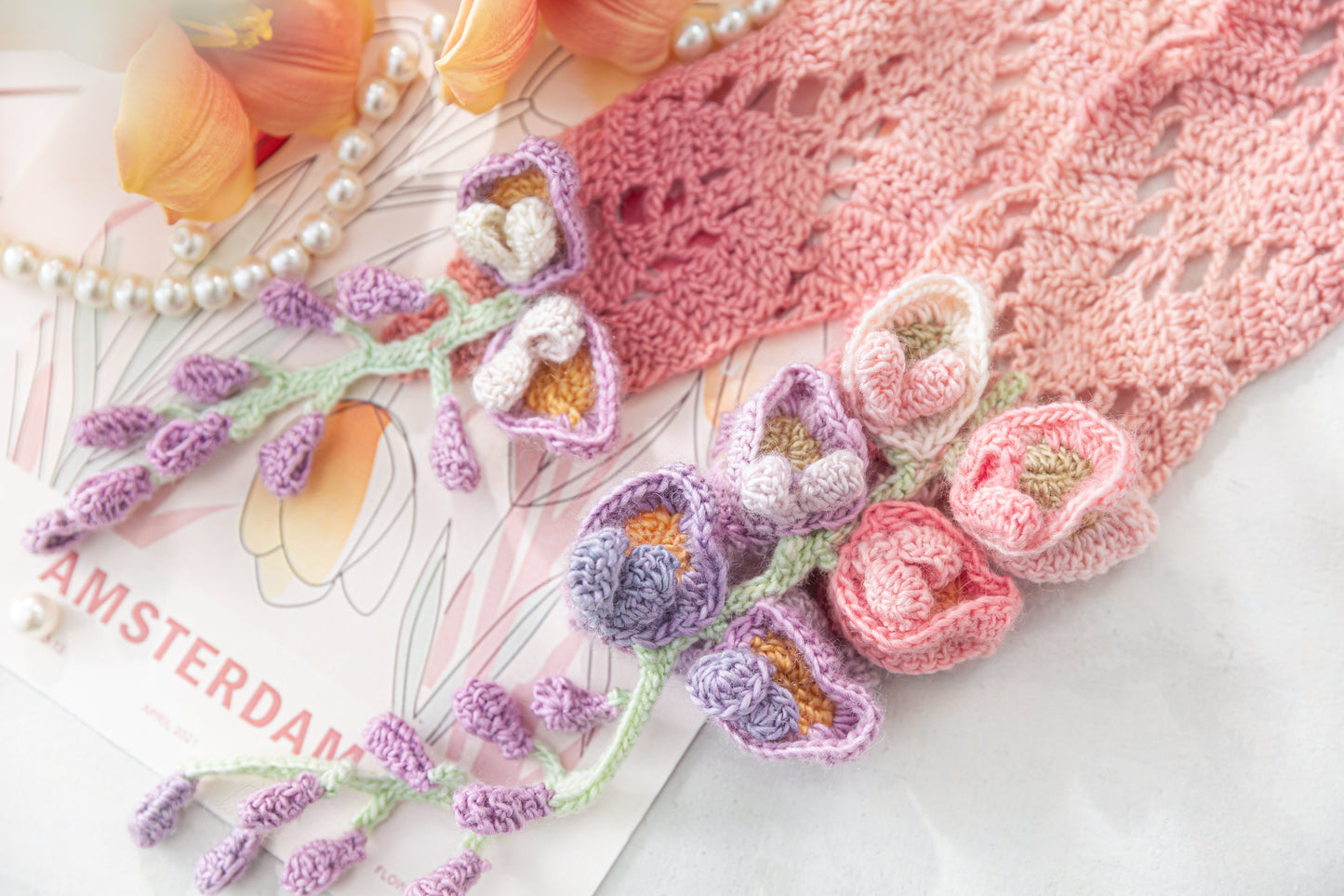 Wisteria Scarf Crochet Pattern