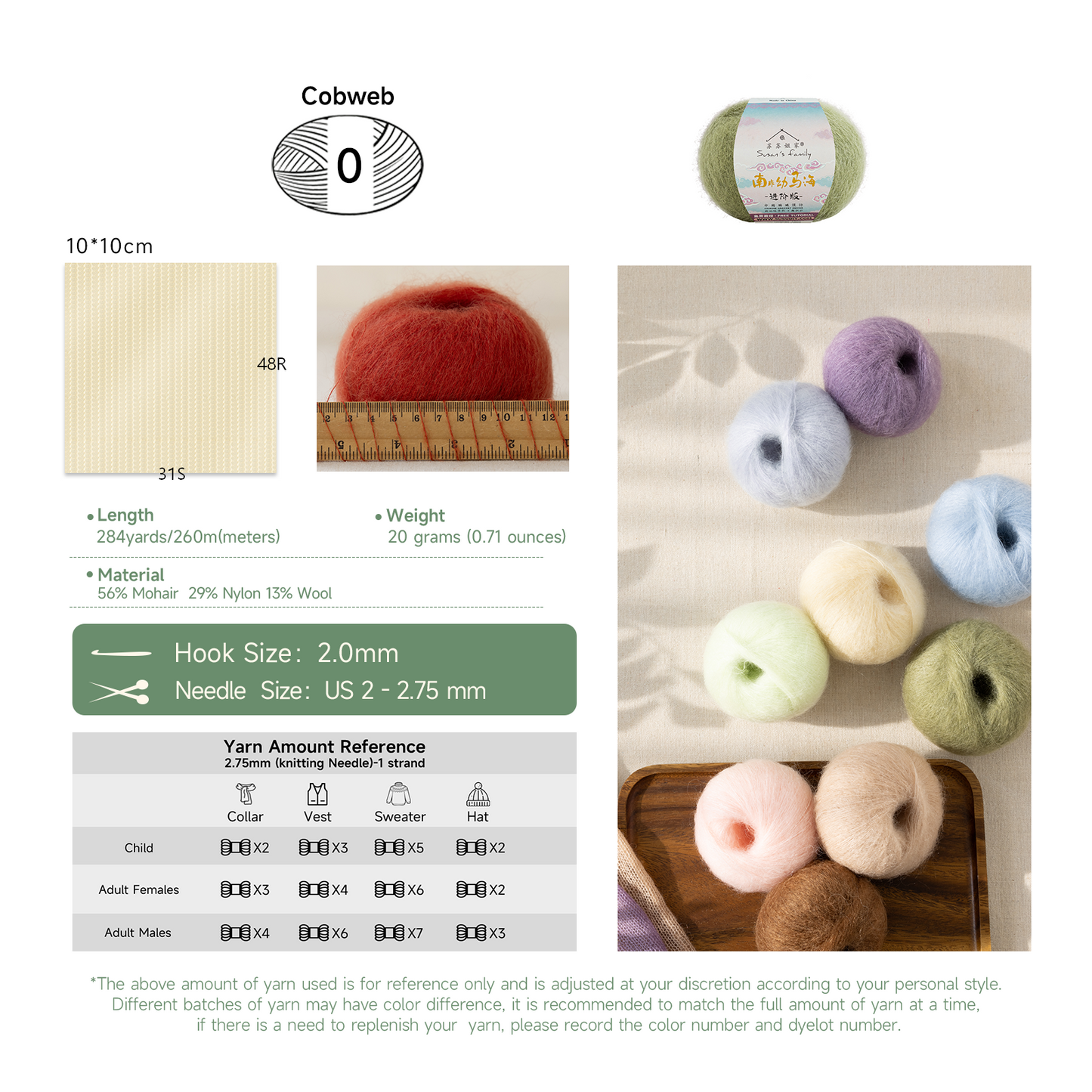 South African Soft Mohair Plus 2 Packs 【US Warehouse】