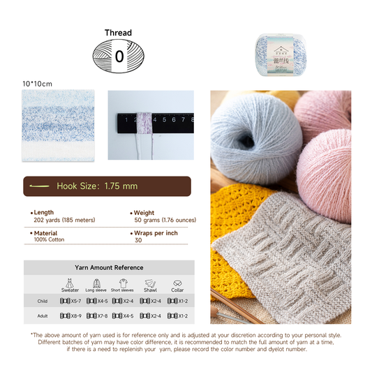 #5 Lace Variegated 3 Pack【US Warehouse】