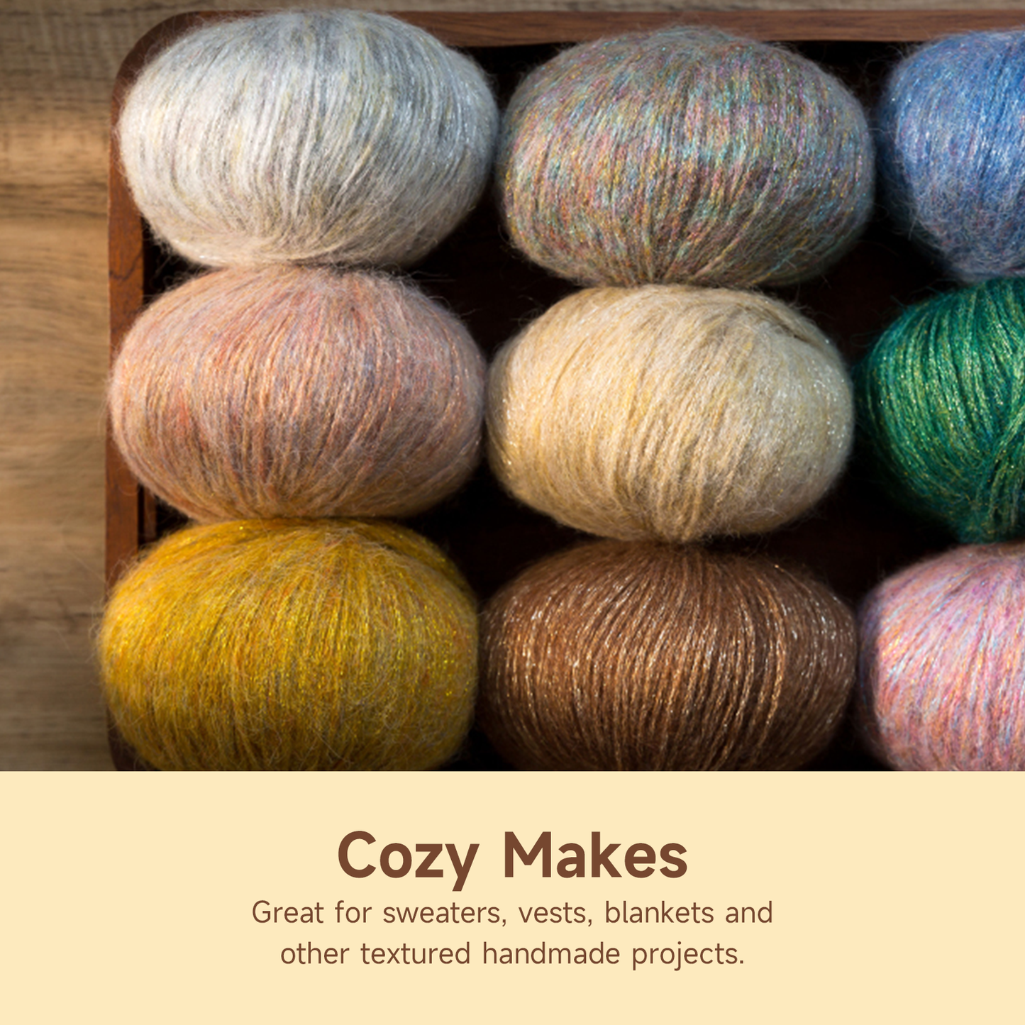 Diamond Thread Wool Yarn 2 Pack【US Warehouse】