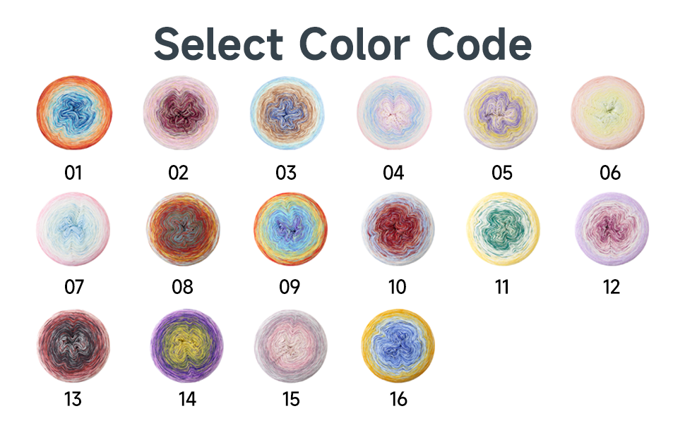 Susan's Family Summer Bloom Gradient Cotton Yarn -2 pack 【US Warehouse】