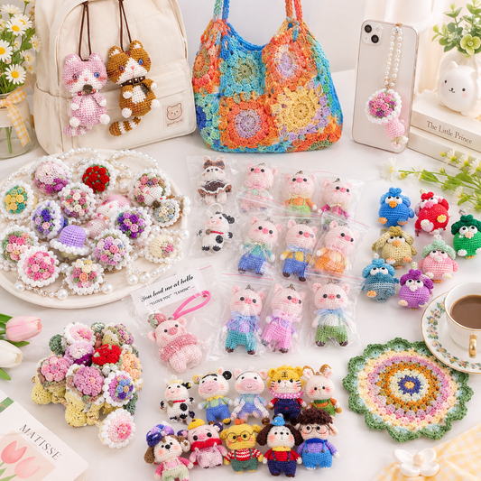 Handmade Crochet Decorative Set | US Warehouse