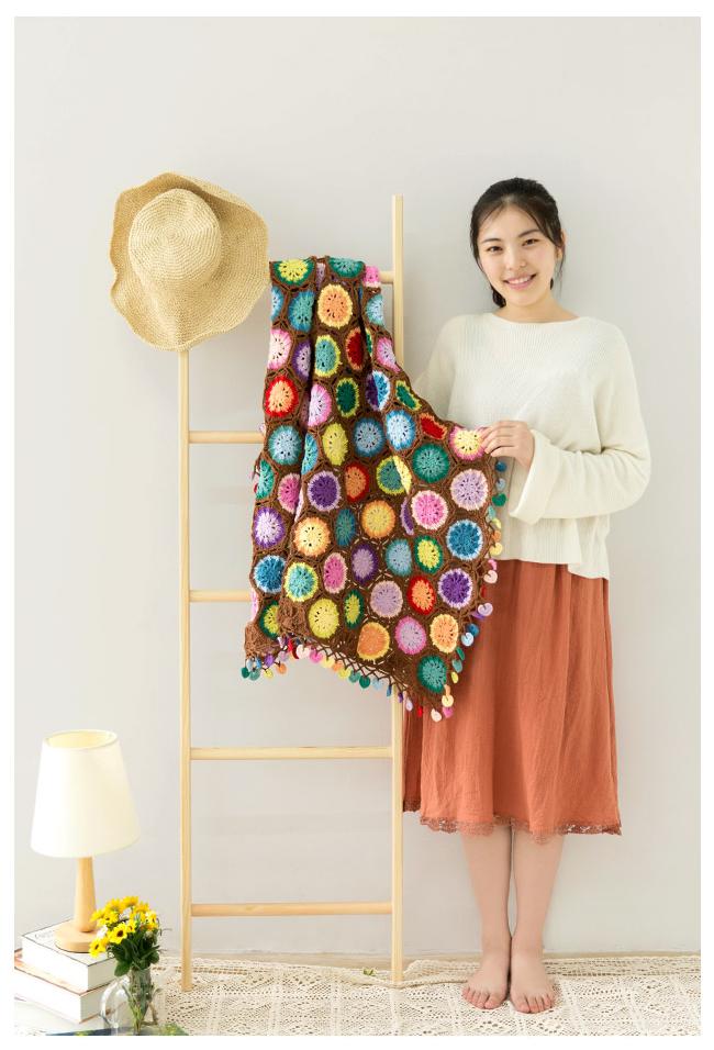 Firework Bloom Blanket Crochet Pattern