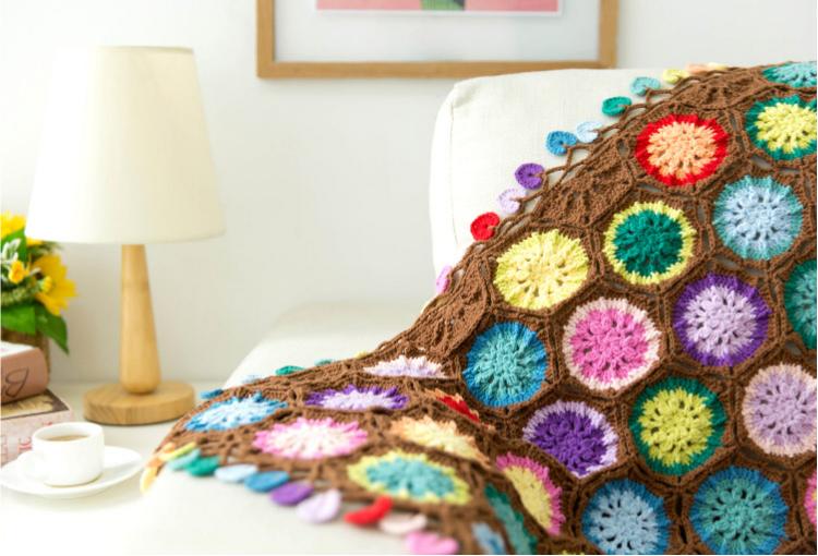 Firework Bloom Blanket Crochet Pattern