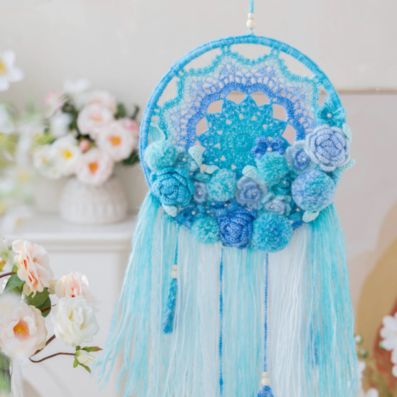 Floral Feather Dreamcatcher Crochet Pattern