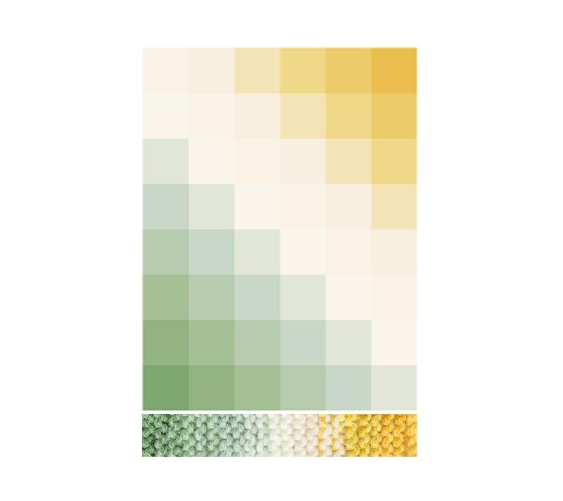 ColorFlow Square Blanket Knit Yarn Kit