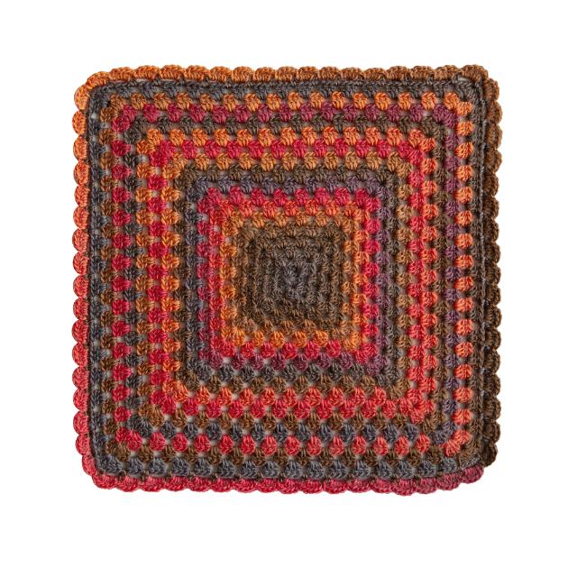 Grannysquare Pillow Blanket Crochet Kit