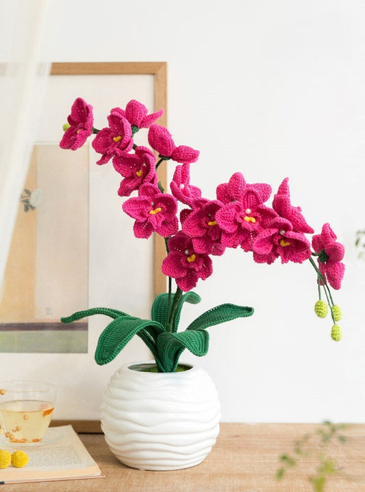 Orchid Bloom Accent Crochet Kit