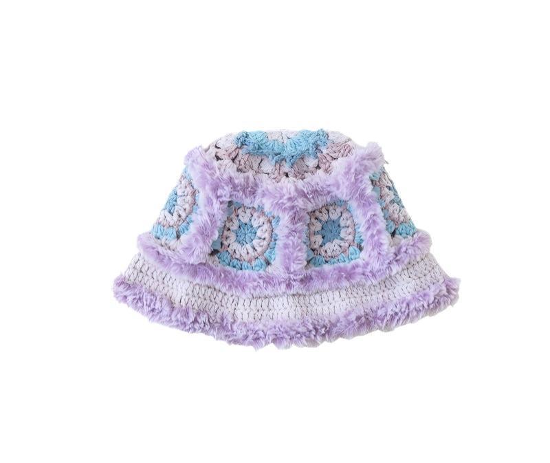 Fluffy Motif Hat Crochet Kit