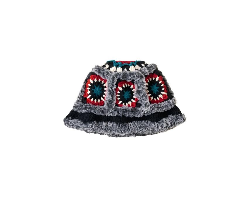 Fluffy Motif Hat Crochet Kit