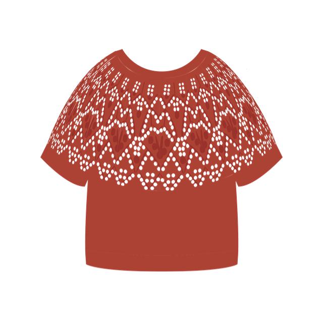 Pinecone Yoke Top Knit Kit