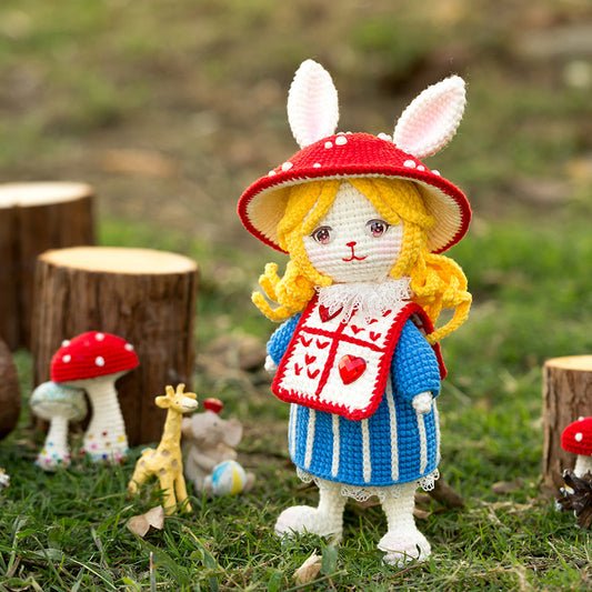 Alice's Curious Bunny Doll Crochet Pattern