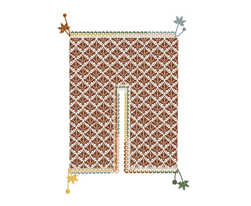 Autumn Maple Shawl Crochet Kit