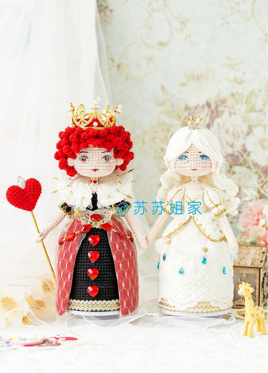 Red and White Queen Crochet Pattern