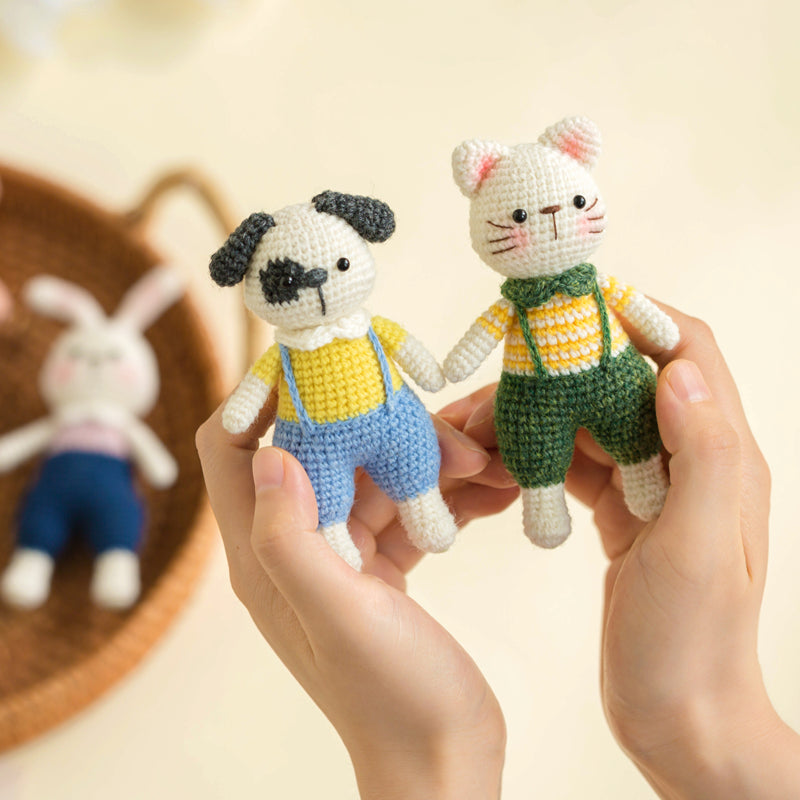 Kit de fil à crocheter « Les amis du zoo »