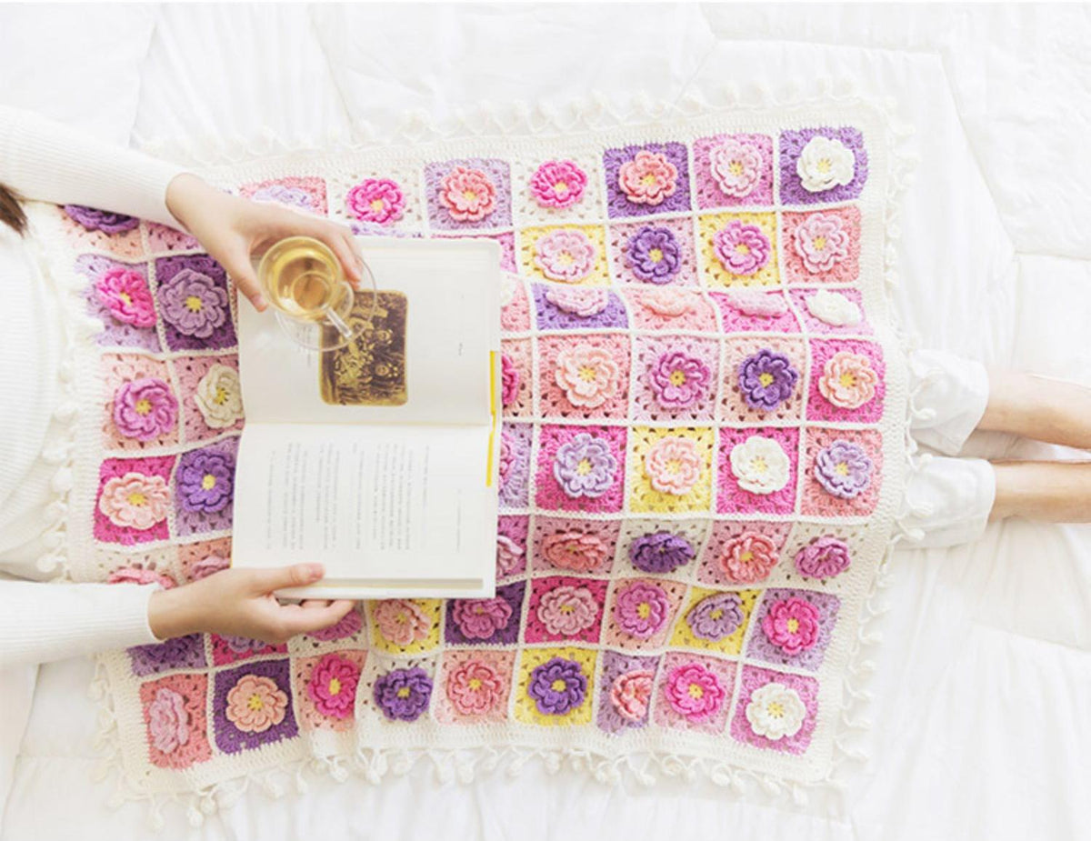 Daisy Pop Throw Crochet Pattern