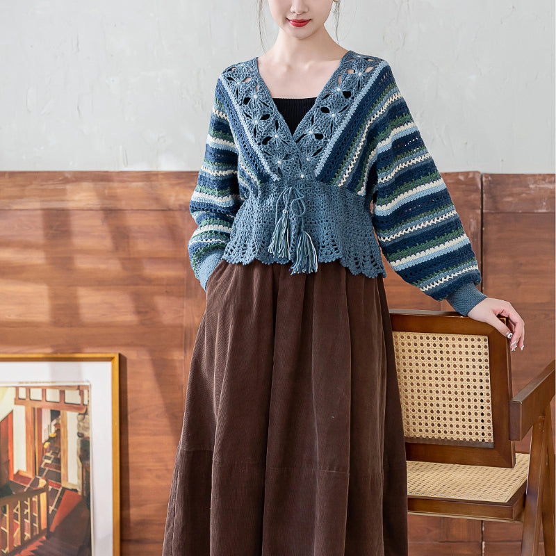 Abendglühender Pullover Häkelgarn Kitl | Retro-Nostalgie-Serie | Susans Familie