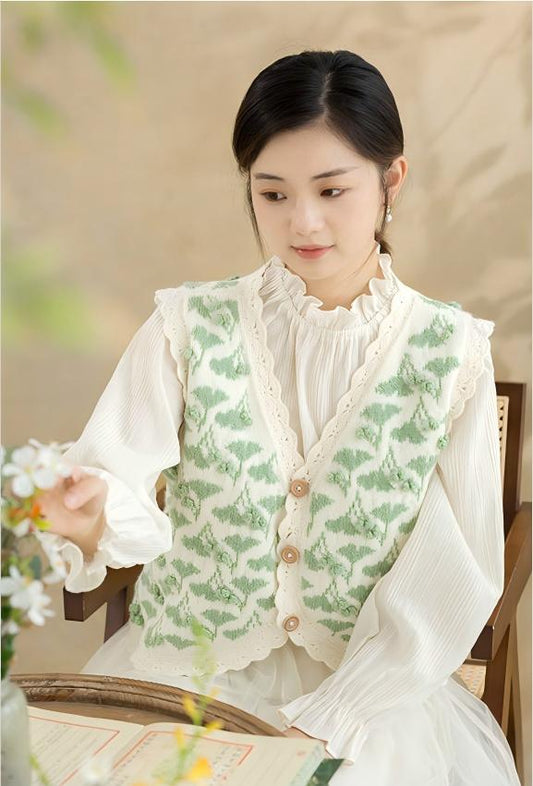 Ginkgo Vest Knit Pattern