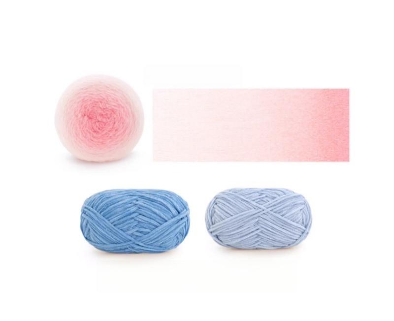 Ombré Bloom Pillow Crochet Kit