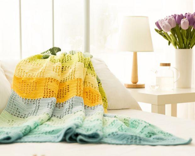 Heart Baby Blanket Crochet Kit