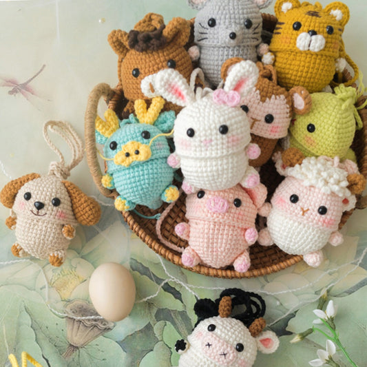 Chinese Zodiac Egg Pouch Crochet Pattern