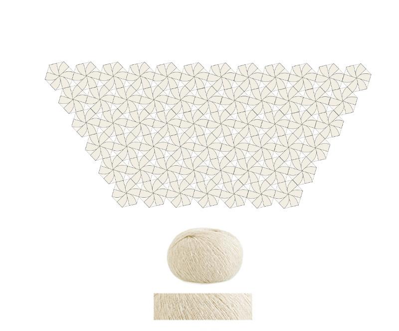 Star Jasmine Shawl Crochet Yarn Kit