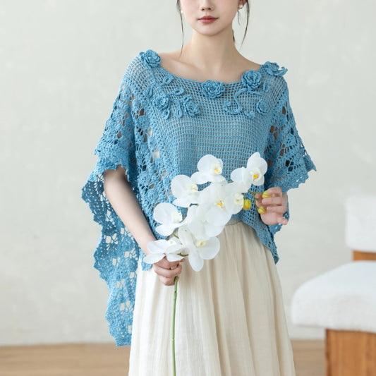 Floral Mist Pullover Crochet Pattern