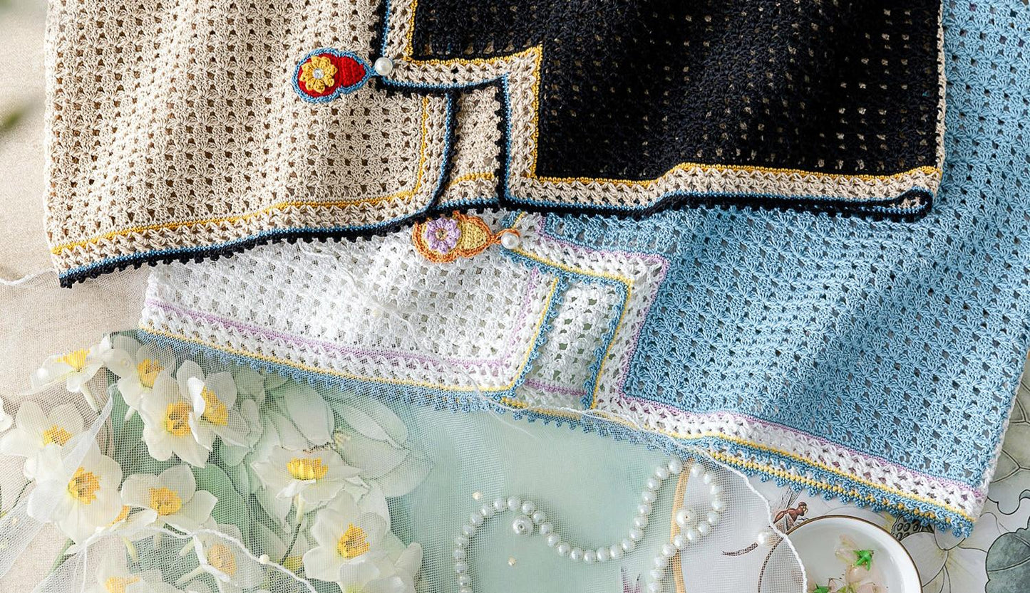 Häkelgarn-Set für Staubschutzweste | Serie „Chinesische Ästhetik“ | Susans Familie