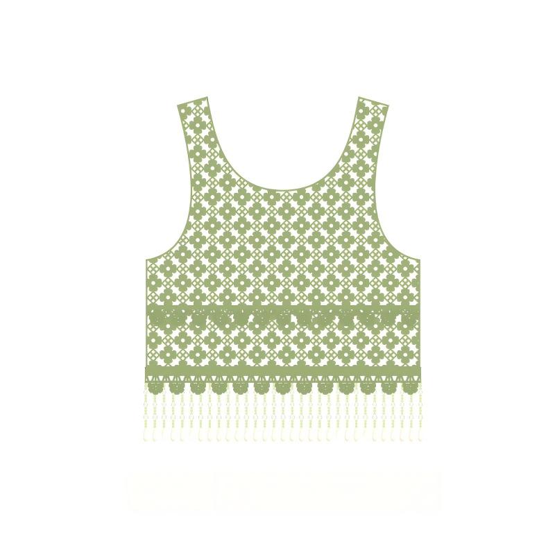 Sparkling Tassel Vest Crochet Kit