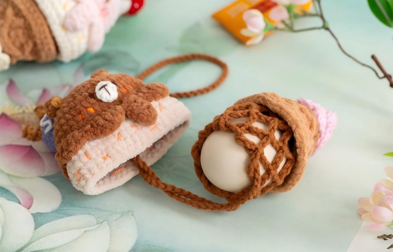 Ice-cream Cone Egg Pouch Crochet Pattern