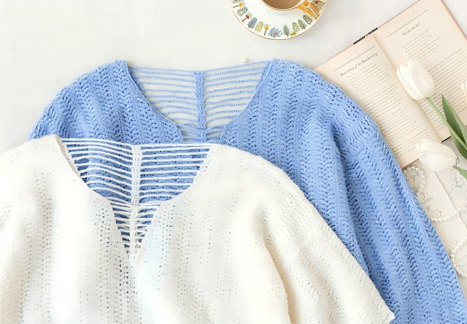 Palm Blouse Crochet Pattern