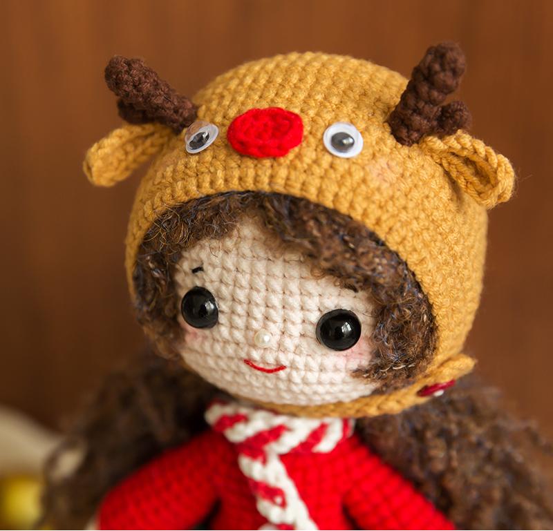 Kit de crochet pour poupées de Noël | La famille de Susan