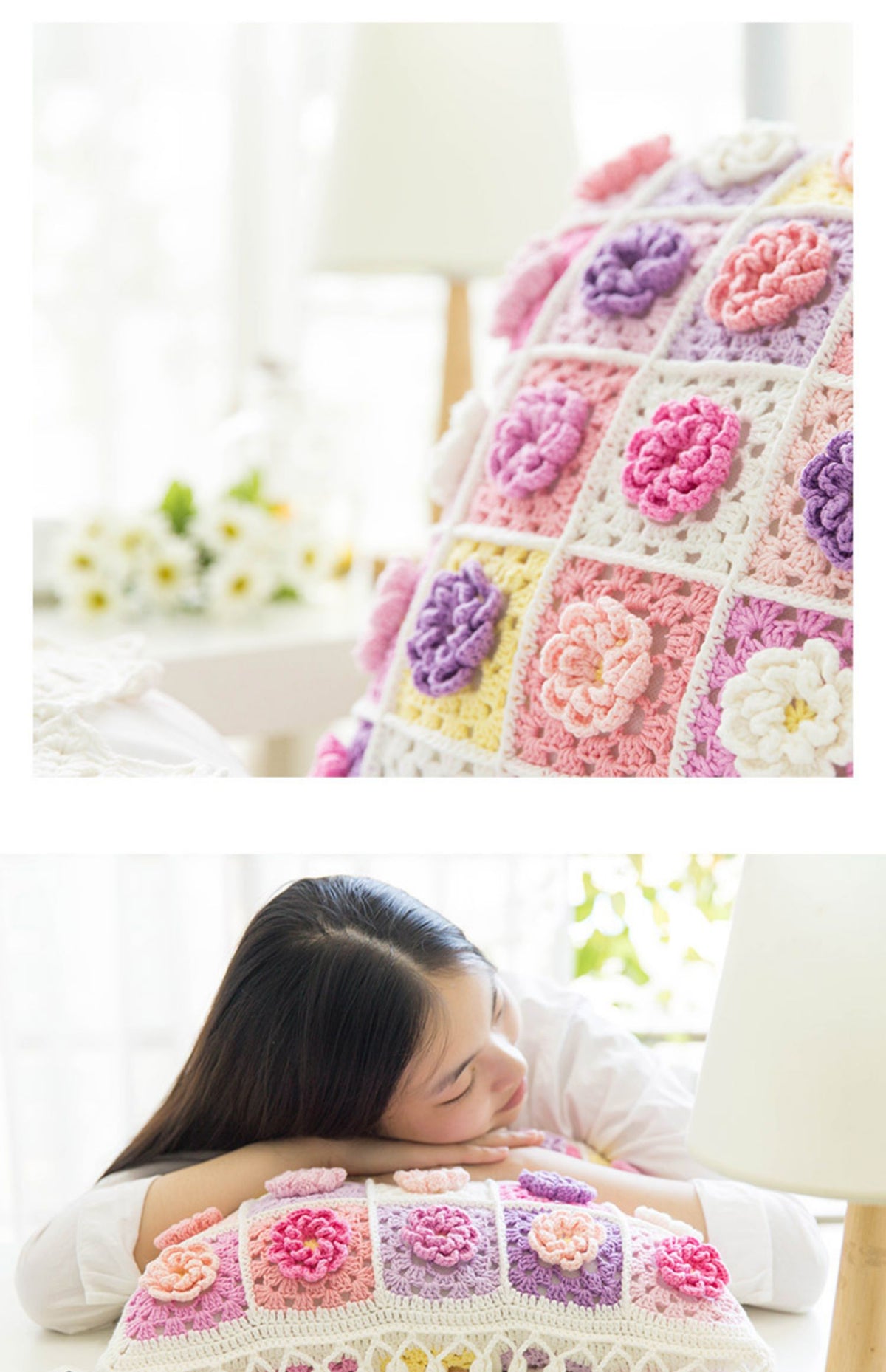 Daisy Pop Throw Crochet Pattern