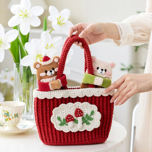 Bear Earphone Case Crochet Pattern