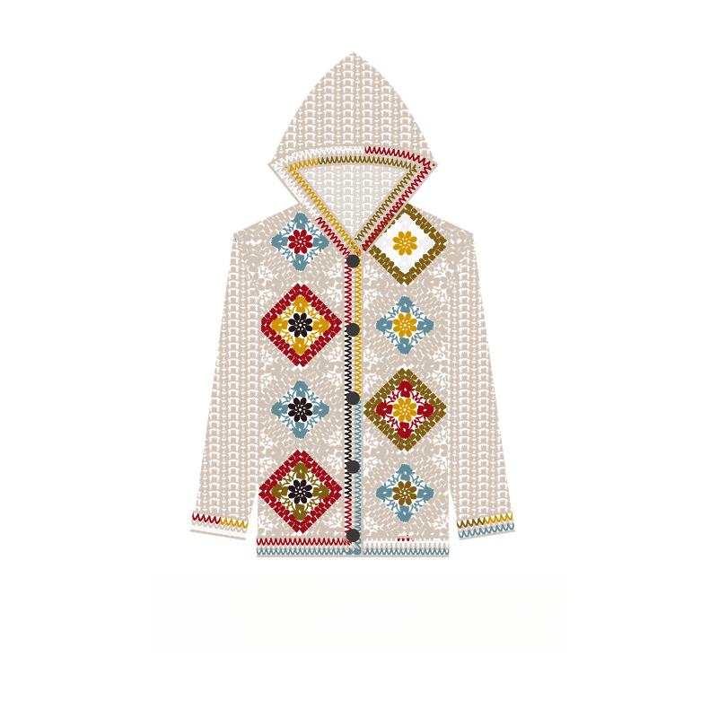 Prism Coat Crochet Kit