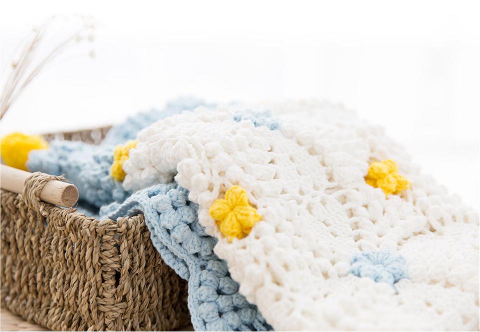 Pearl Blossom Blanket Crochet Kit
