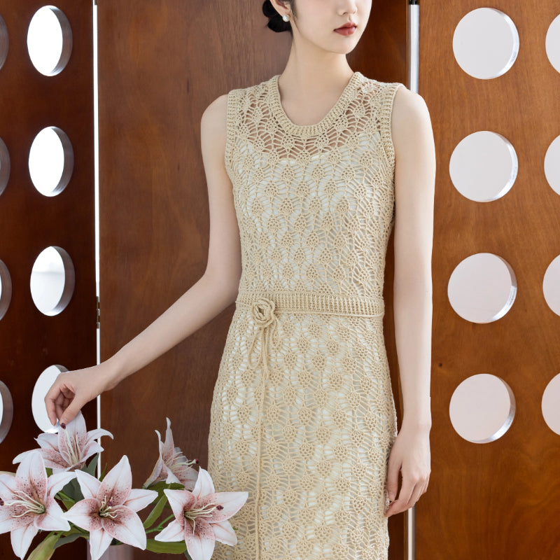 Y¡§¡Än Dress Crochet Yarn Kit S / Cameo Blue