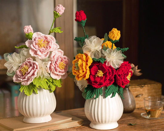 Chinese Peony Crochet Yarn Kit