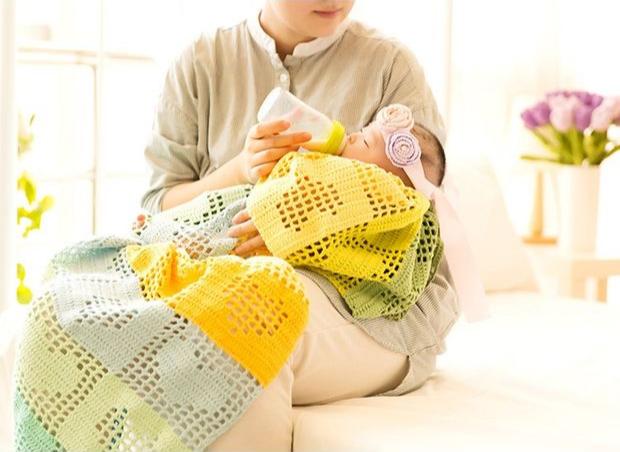Heart Baby Blanket Crochet Kit