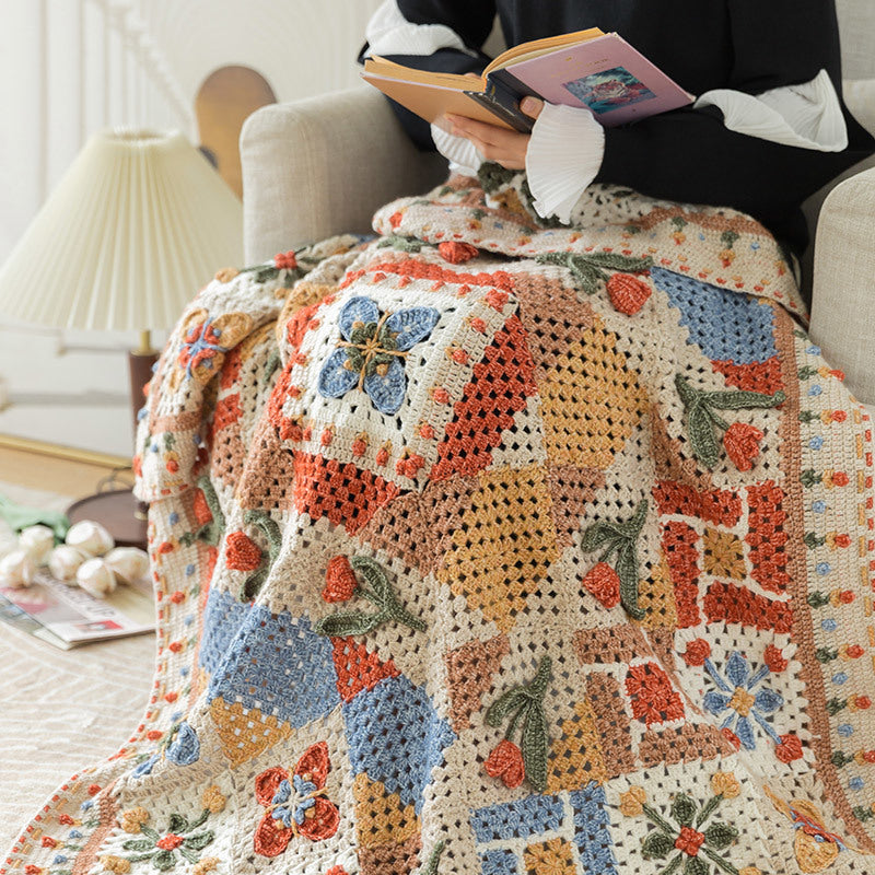 Tulip and Windmill Blanket Crochet Yarn Kit | Cosmoplitan