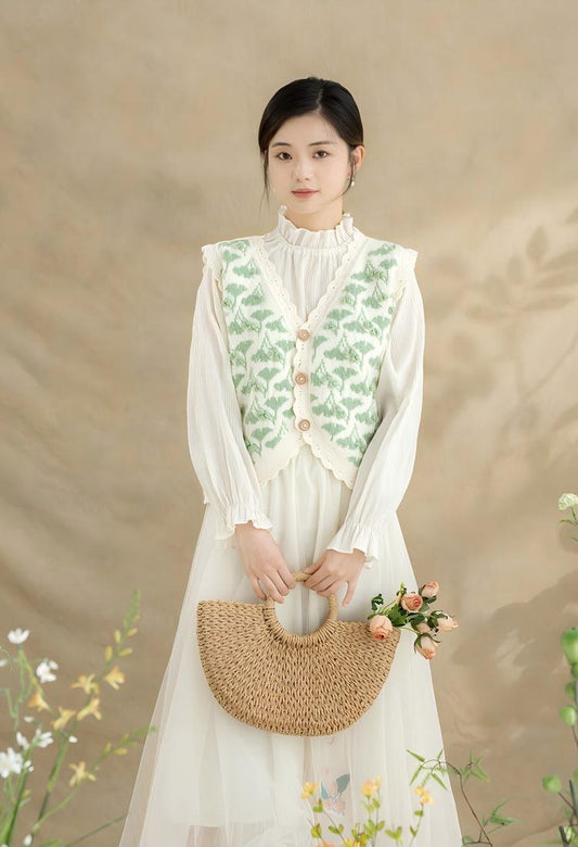 Ginkgo Vest Knit Kit