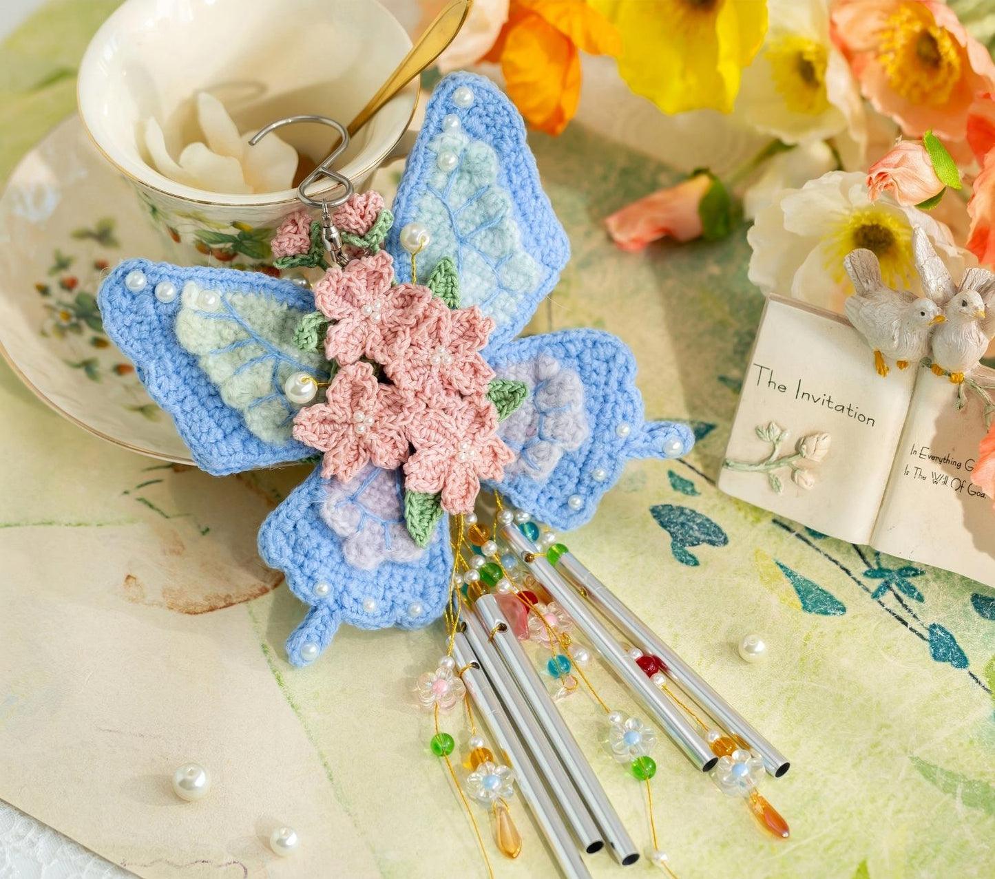 Butterfly Wind Chime Crochet Pattern