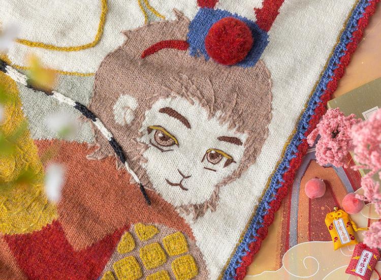 Monkey King Blanket Knit Kit