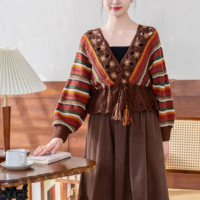 Abendglühender Pullover Häkelgarn Kitl | Retro-Nostalgie-Serie | Susans Familie