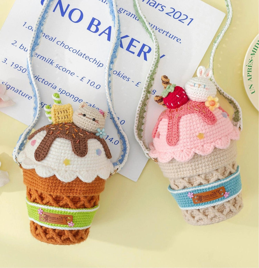 Ice-cream Cone Bag Crochet Yarn Kit