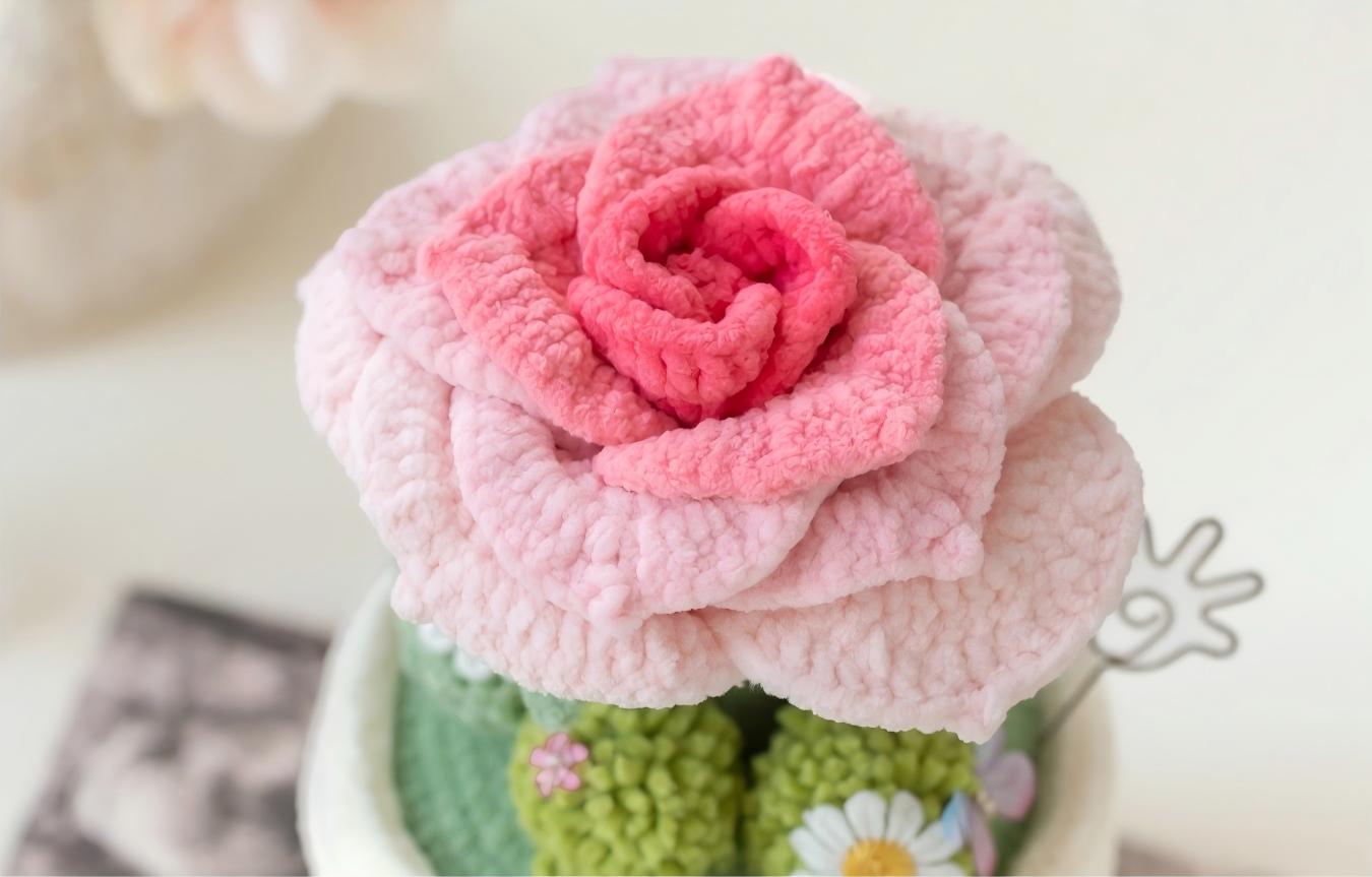 Flowerpot Pen Holder Crochet Pattern