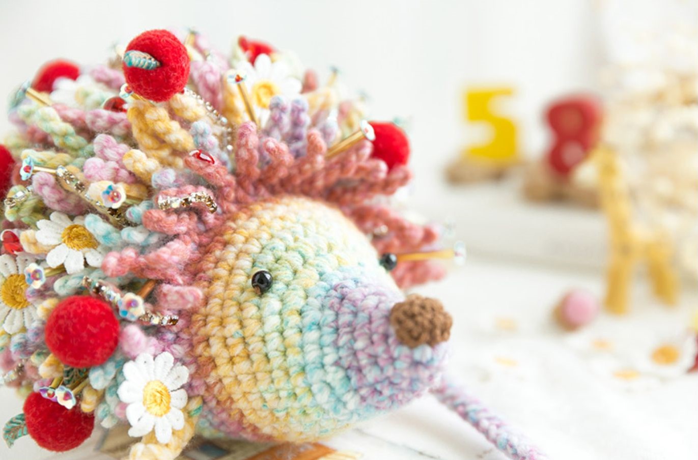 Hedgehog Pouch Crochet Kit