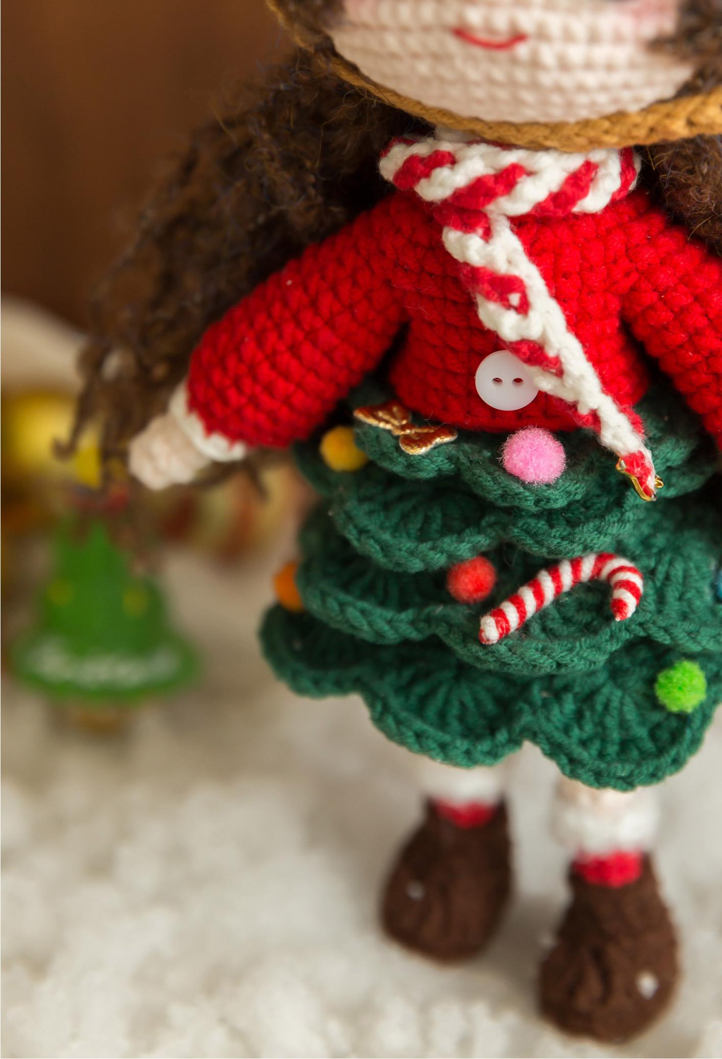 Kit de crochet pour poupées de Noël | La famille de Susan