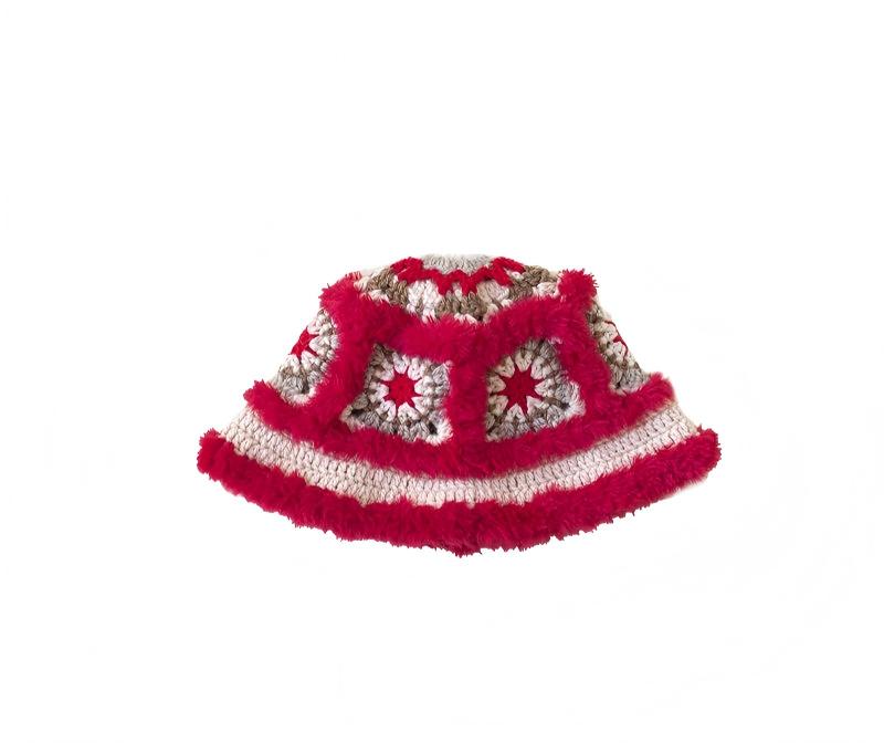 Fluffy Motif Hat Crochet Kit